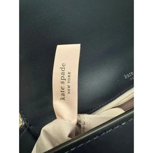 Kate Spade Denim Amelia Jeweled Shoulder Bag w/ Crystal Spade - Picture 9 of 16